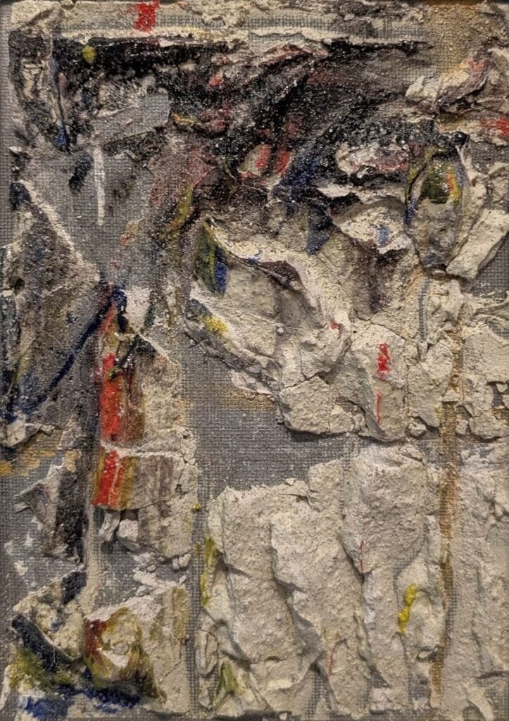 Complex relief textures on canvas. Sophisticated abstract expressionism for private residential collections in the Upper West Side.