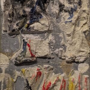 Complex abstract painting from the Tide series. Organic textures and layers, perfect for a contemporary art gallery in Chelsea.