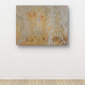 Minimalist textured abstract painting from the Ethereal Exhibition. Neutral tones for high-end interior design projects in New York.