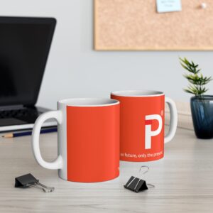 11oz Coffee Mug — PENA® Minimal Red Stripe Ceramic Mug