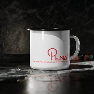 Enamel Camp Cup — Retro Hiking Mug, PENA®